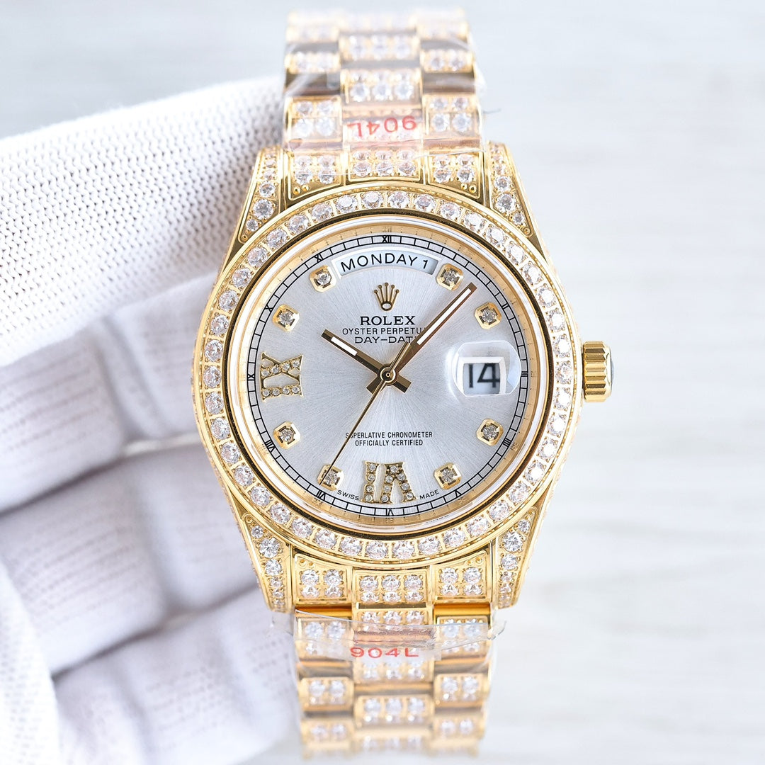 DAY-DATE 41 GOLD CUSTOM ALL DIAMOND