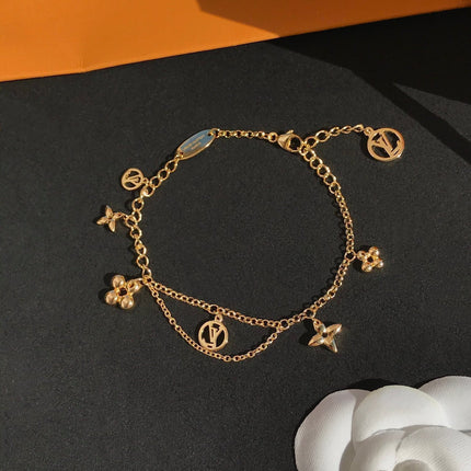 BLOOMING PINK GOLD MOP BRACELET