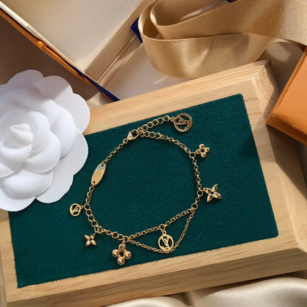 BLOOMING PINK GOLD MOP BRACELET