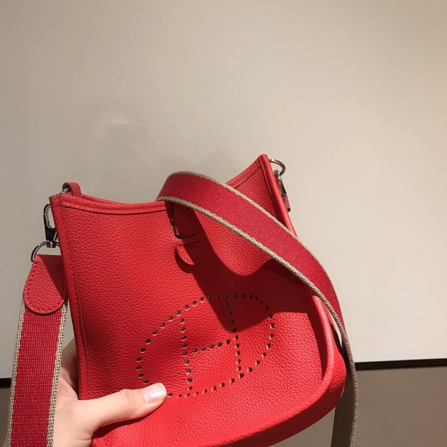 HM EVELYNE MINI 18 RED CALFSKIN