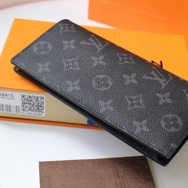 LV 25S FUJIWARA HIROSHI WALLET 19 IN MONOGRAM ECLIPSE COATED CALFSKIN