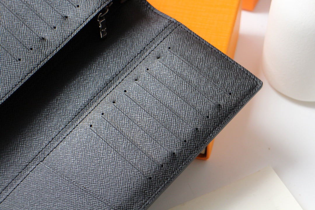 LV 25S FUJIWARA HIROSHI WALLET 19 IN MONOGRAM ECLIPSE COATED CALFSKIN
