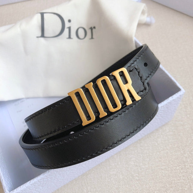 DIOR 25S BELT 20 MM IN BLACK CALFSKIN 613178