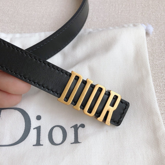 DIOR 25S BELT 20 MM IN BLACK CALFSKIN 613178