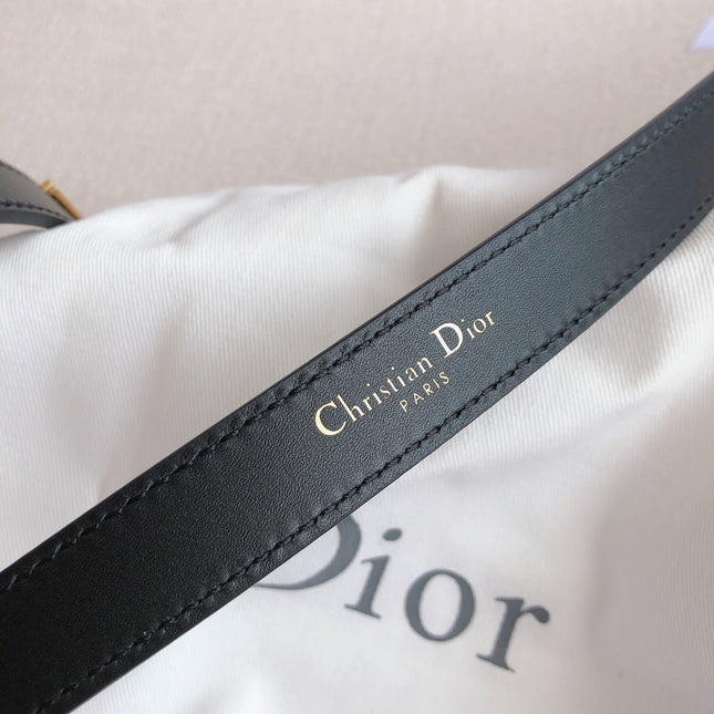 DIOR 25S BELT 20 MM IN BLACK CALFSKIN 613178