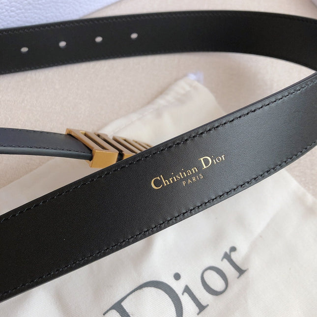 DIOR 25S BELT 30 MM IN BLACK CALFSKIN 613179