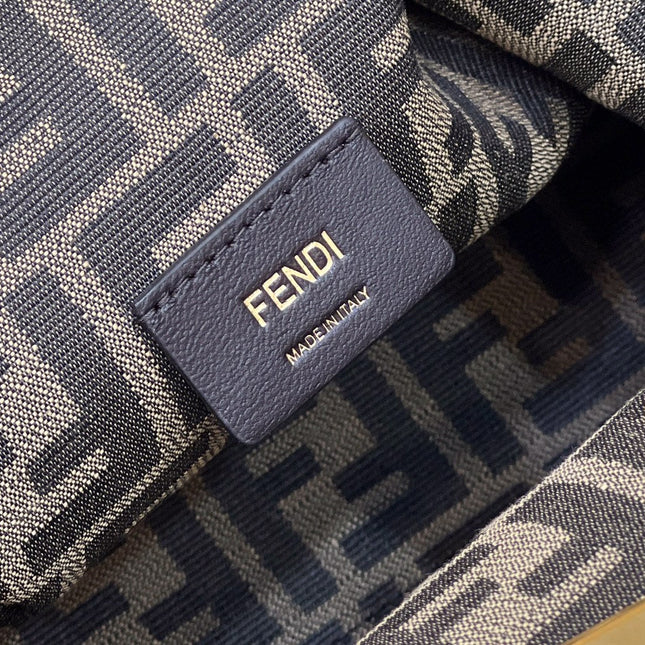 FENDI FIRST SMALL 32 IN LIGHT BLUE NAPPA LEATHER BAG GOLD HARDWARE