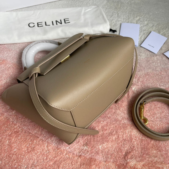 FISH BAG 24 BEIGE CREAM LEATHER