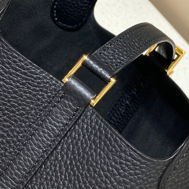 picotin lock 18 black togo ghw