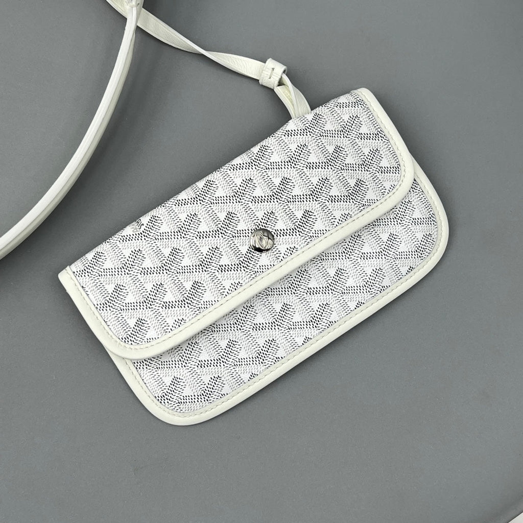 HOBO BOHÈME 34 IN WHITE GOYARDINE CANVAS AND CALFSKIN