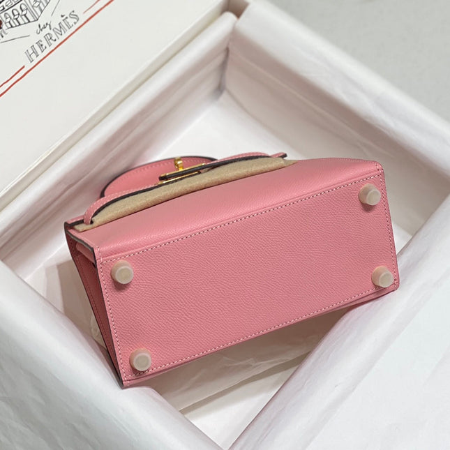 HM KELLY 20 BABY PINK EPSOM GOLD-TONE HARDWARE