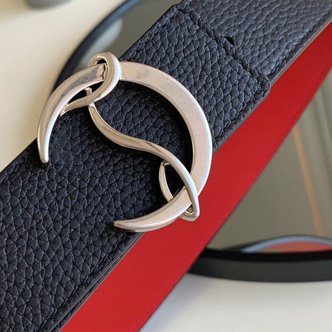 CL BELT 35MM IN BLACK CALFSKIN 566231