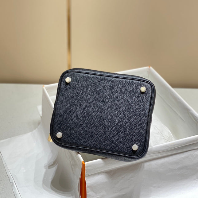 picotin lock 22 black togo ghw