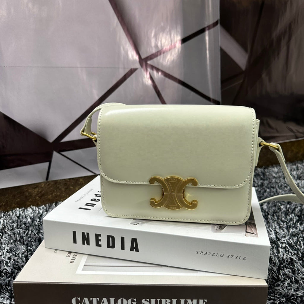 TRIOMPHE TEEN 18 WHITE COWHIDE LEATHER