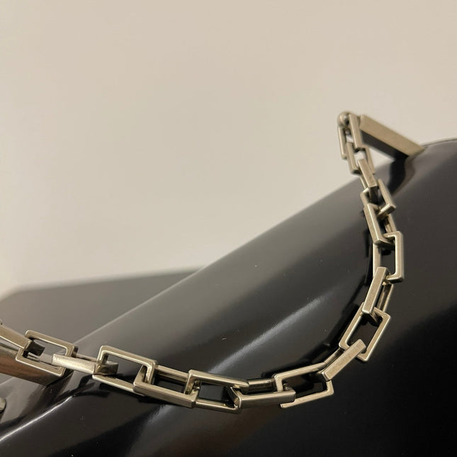 FENDI MINI FIRST SIGHT 23 BAG IN BLACK CALFSKIN WITH SILVER HARDWARE