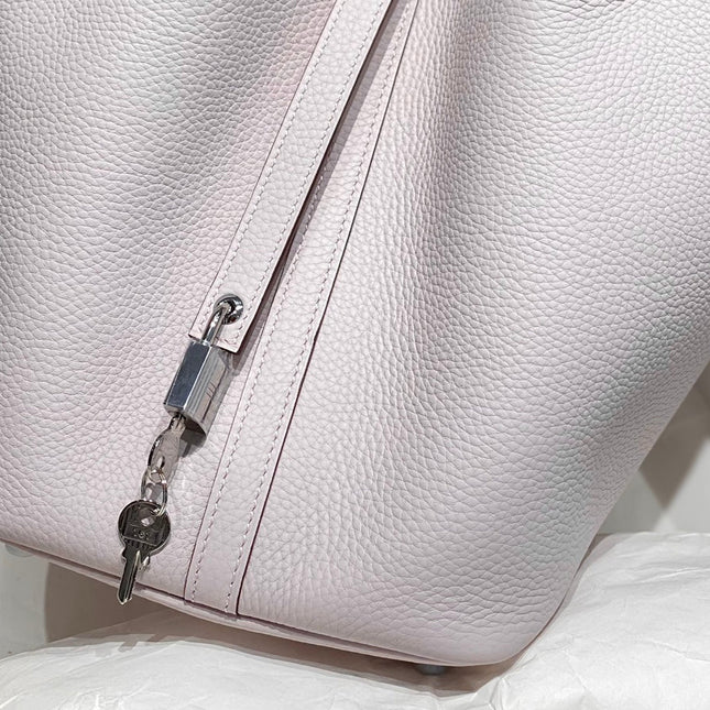 picotin lock 22 soft pink togo shw