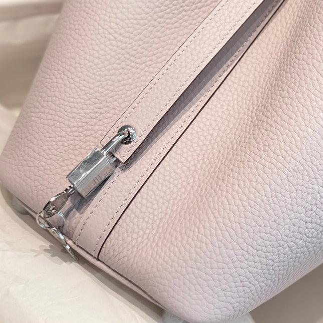 picotin lock 18 soft pink togo shw