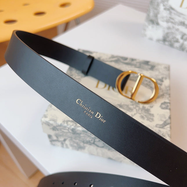 DIOR 25S BELT 30 MM IN BLACK CALFSKIN 613180
