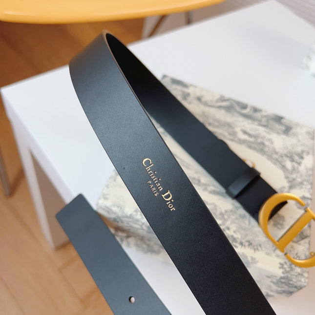 DIOR 25S BELT 30 MM IN BLACK CALFSKIN 613181