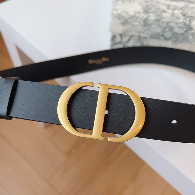 DIOR 25S BELT 30 MM IN BLACK CALFSKIN 613181