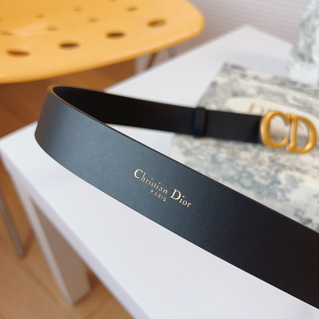 DIOR 25S BELT 30 MM IN BLACK CALFSKIN 613182