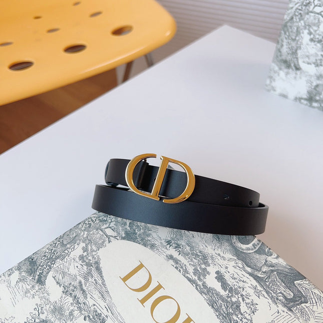 DIOR 25S BELT 20 MM IN BLACK CALFSKIN 613183