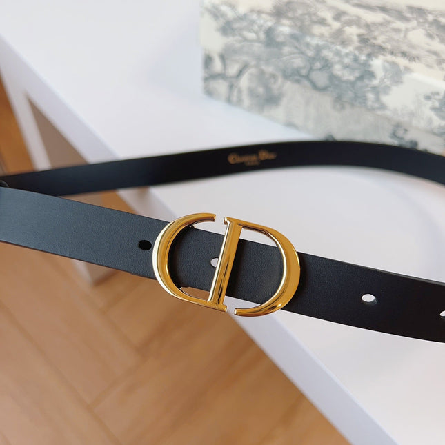 DIOR 25S BELT 20 MM IN BLACK CALFSKIN 613183