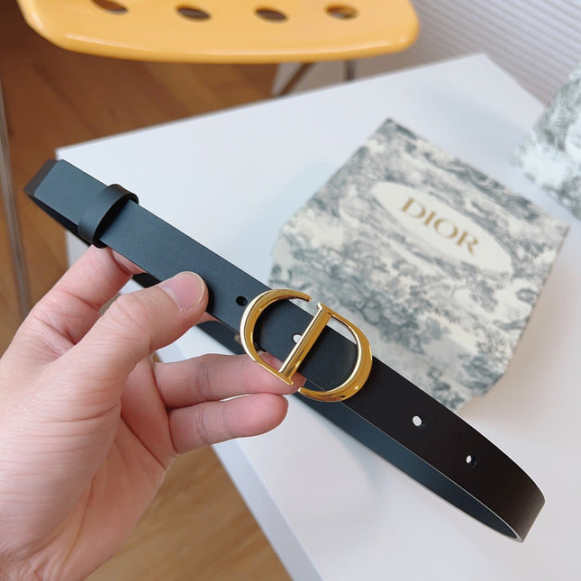 DIOR 25S BELT 20 MM IN BLACK CALFSKIN 613183