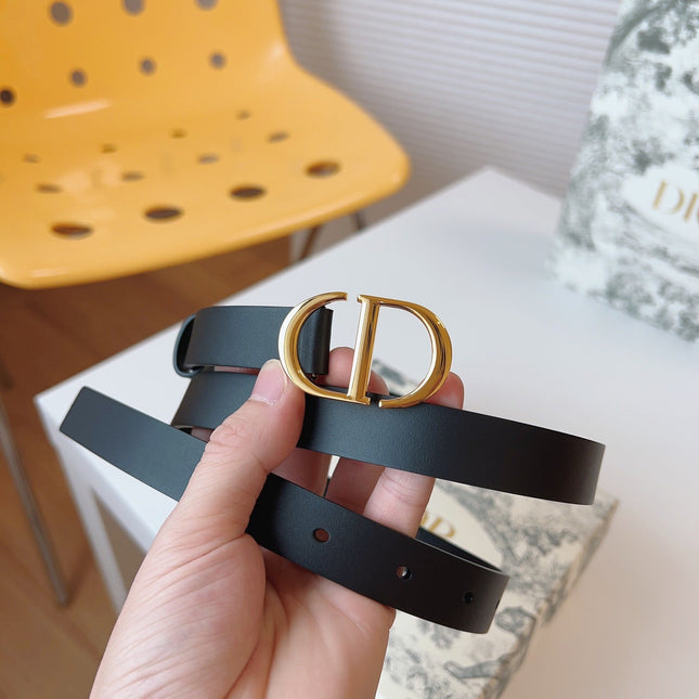 DIOR 25S BELT 20 MM IN BLACK CALFSKIN 613183