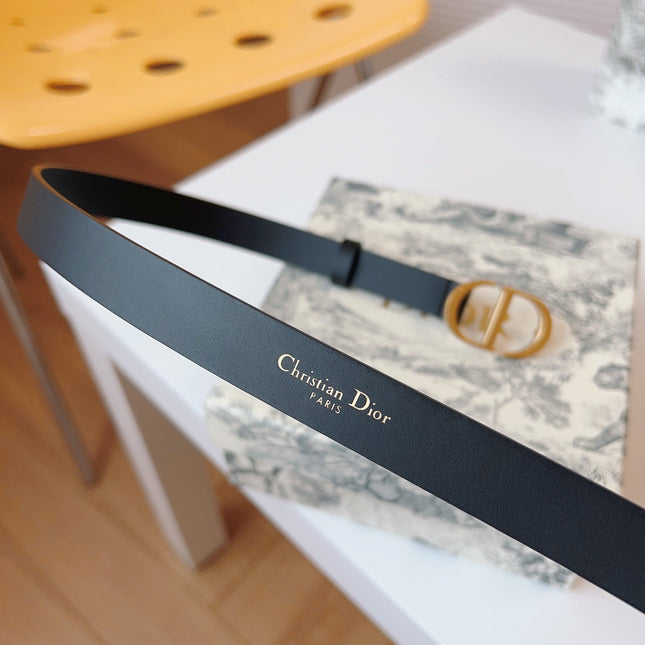 DIOR 25S BELT 20 MM IN BLACK CALFSKIN 613184