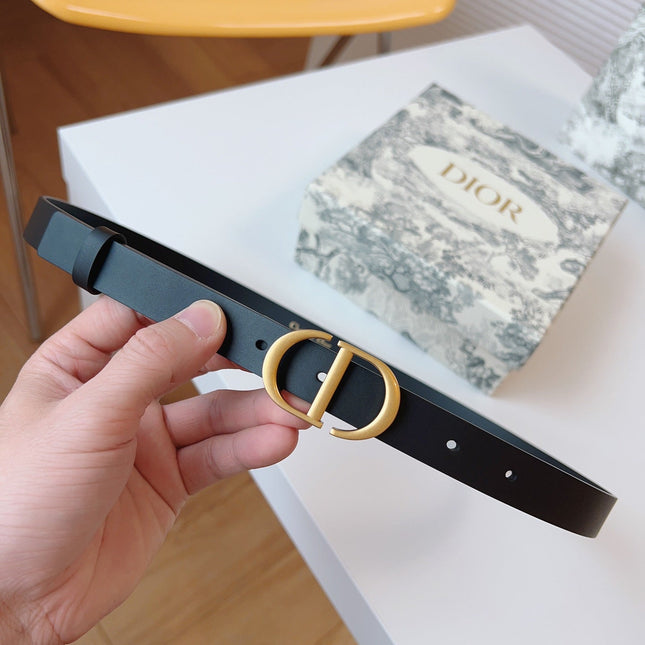 DIOR 25S BELT 20 MM IN BLACK CALFSKIN 613184