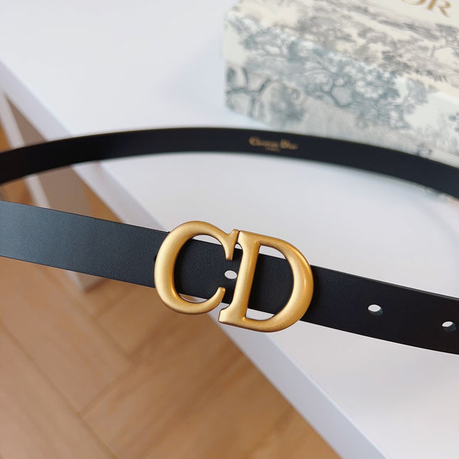 DIOR 25S BELT 20 MM IN BLACK CALFSKIN 613185