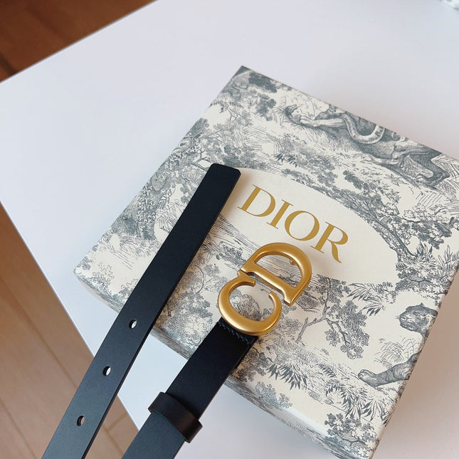 DIOR 25S BELT 20 MM IN BLACK CALFSKIN 613185
