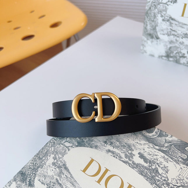 DIOR 25S BELT 20 MM IN BLACK CALFSKIN 613185