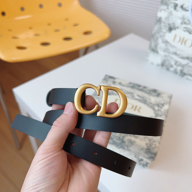 DIOR 25S BELT 20 MM IN BLACK CALFSKIN 613185