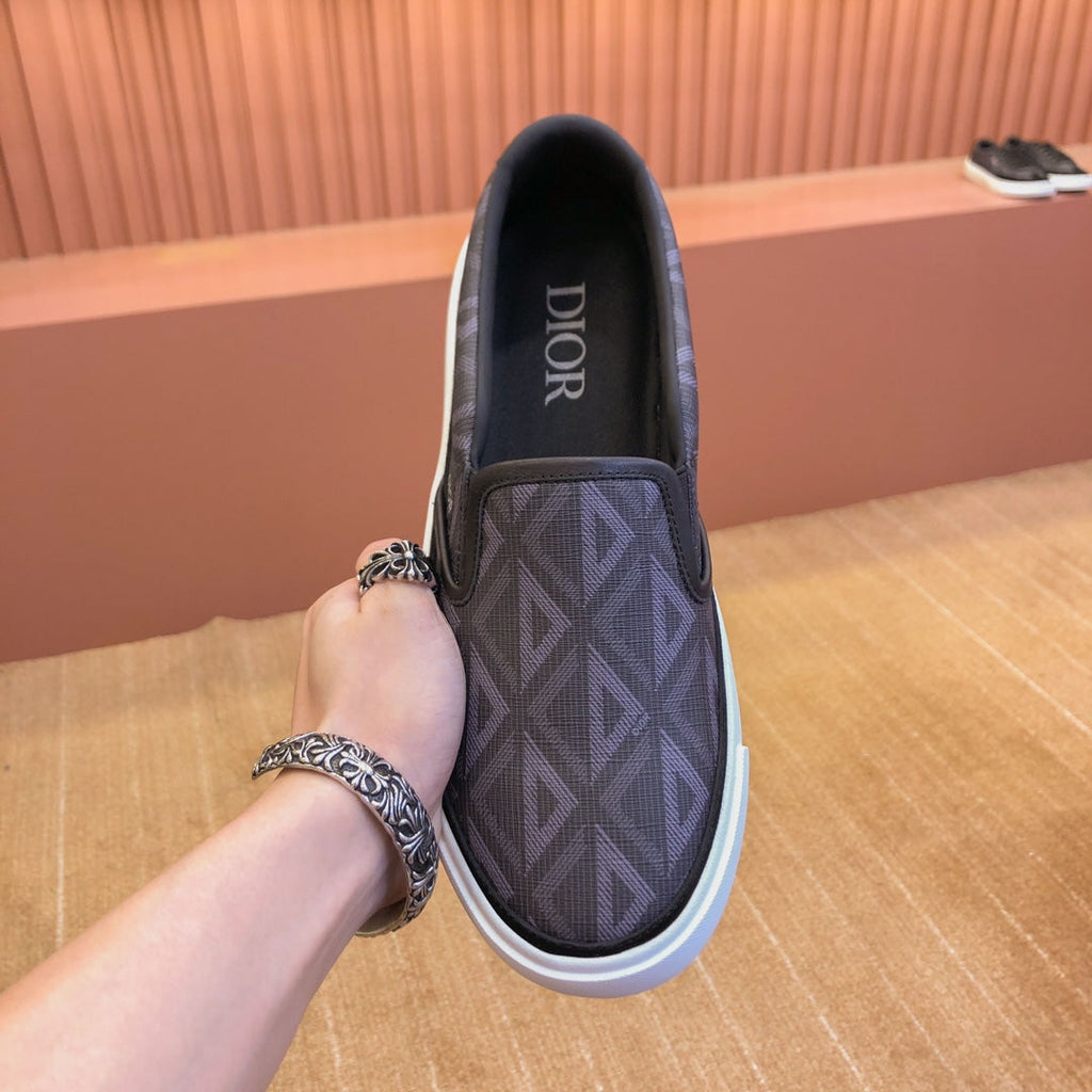CD B101 DIAMOND LOAFER ASH AND PURPLE CANVAS