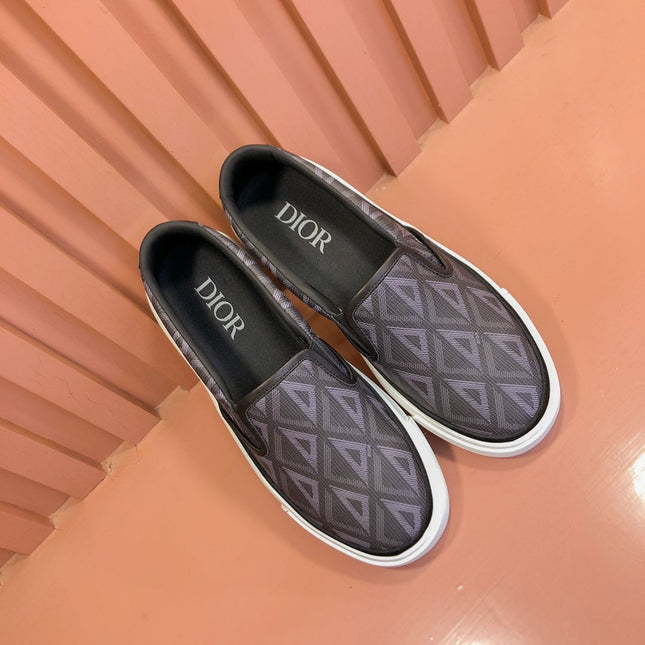 CD B101 DIAMOND LOAFER ASH AND PURPLE CANVAS
