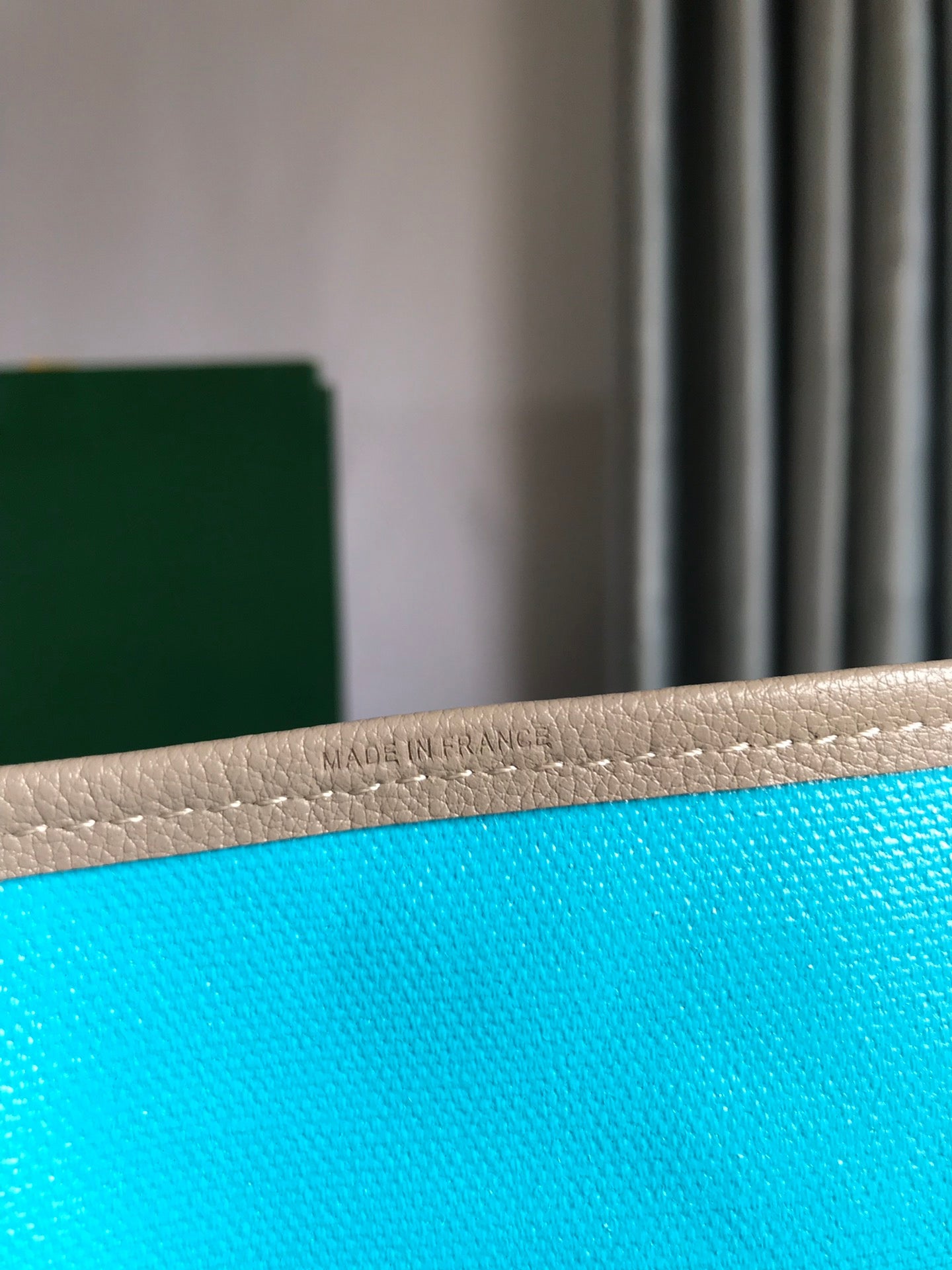 SAINT LOUIS PM 34 IN GREY MIX BLUE GOYARDINE CANVAS AND CALFSKIN