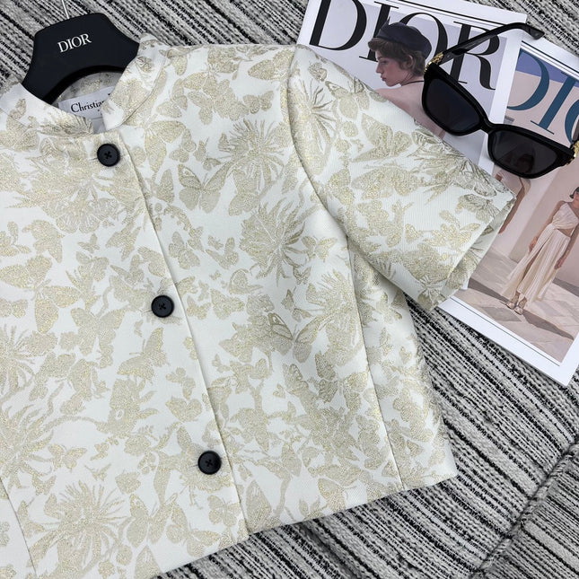 DIOR 25S CROPPED JACQUARD JACKET 795