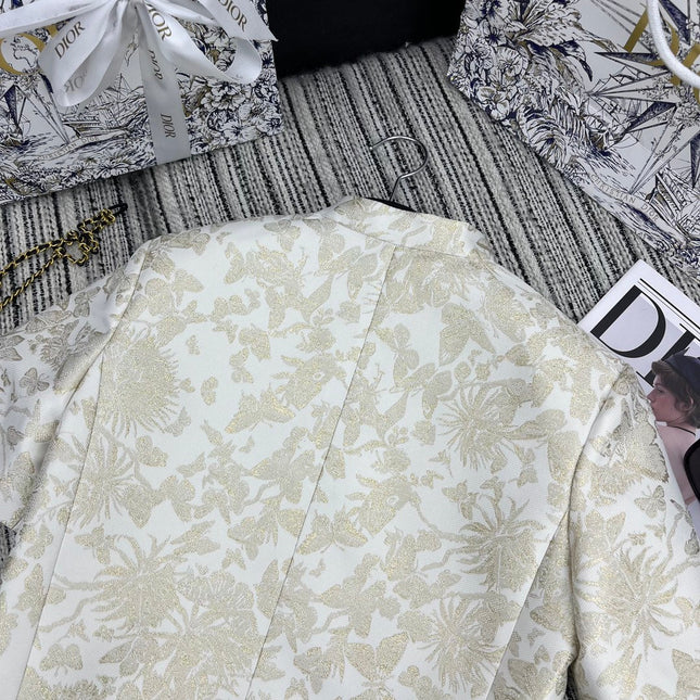 DIOR 25S CROPPED JACQUARD JACKET 795