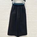 Loewe Wide-leg Straight Pants Black Cotton