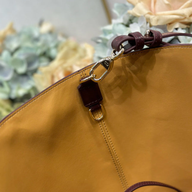 DIOR 26S TOUJOURS BAG 37 IN DARK RED CALFSKIN