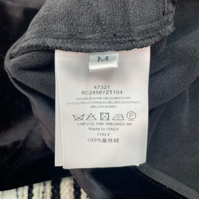 CHANEL 25S STRAIGHT-LEG VELVET PANTS 445