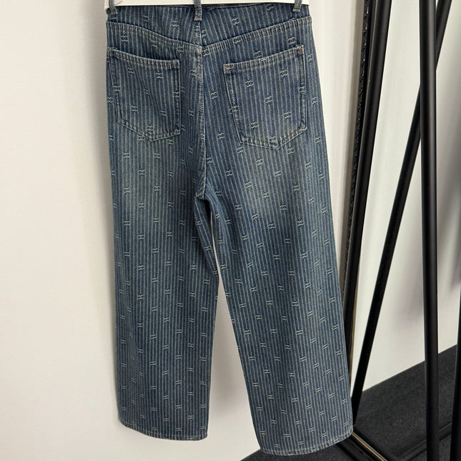 CHANEL 25S HIGH-WAISTED FLEECE-LINED JEANS 563