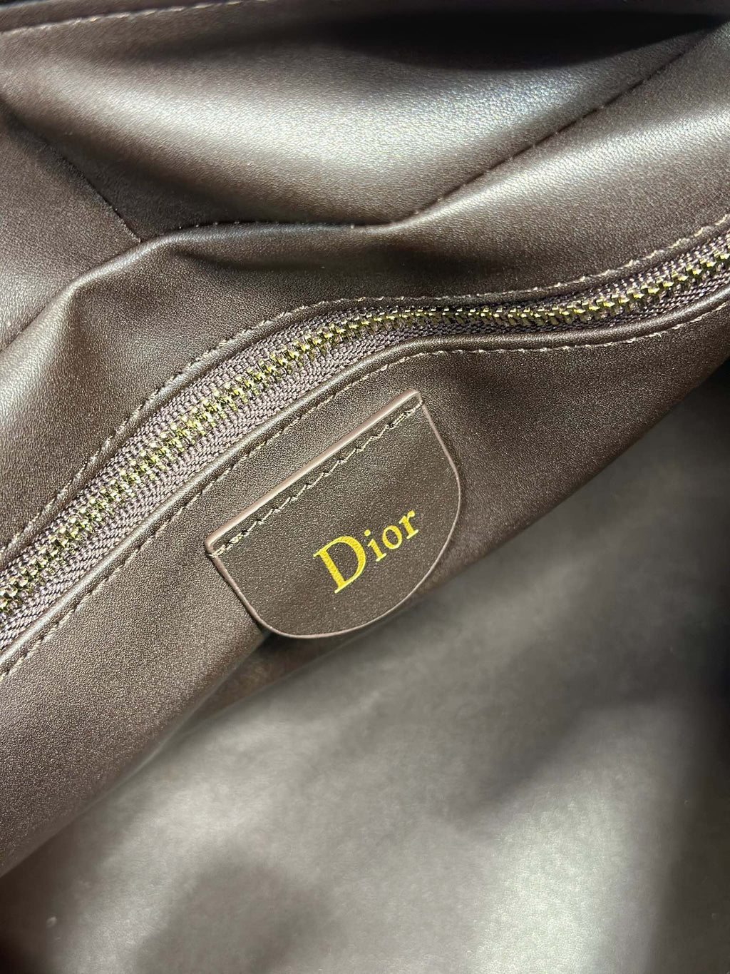DIOR 26S CANNAGE GRANVILLE 34 IN DARK BROWN SUEDE