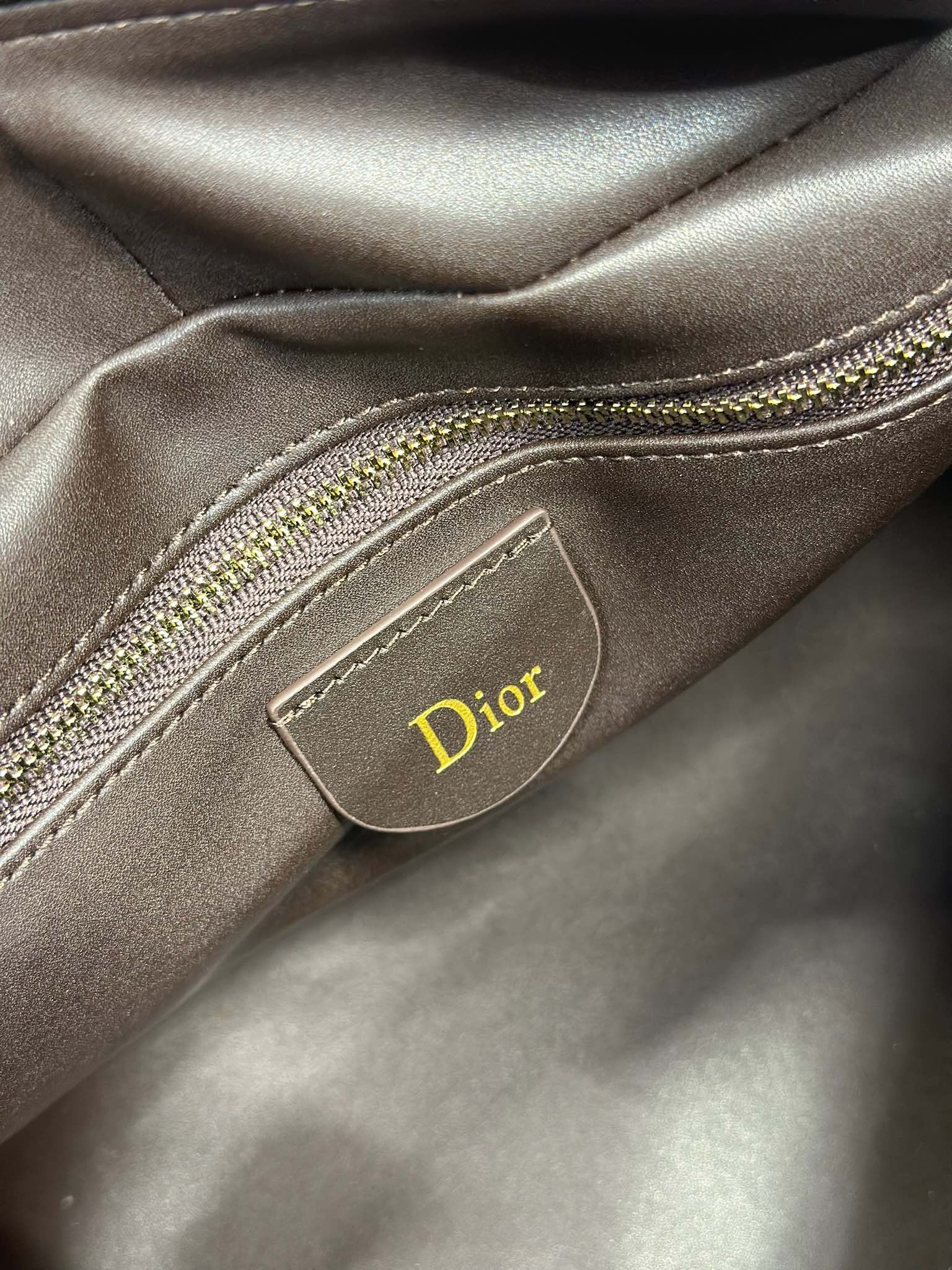 DIOR 26S CANNAGE GRANVILLE 34 IN DARK BROWN SUEDE