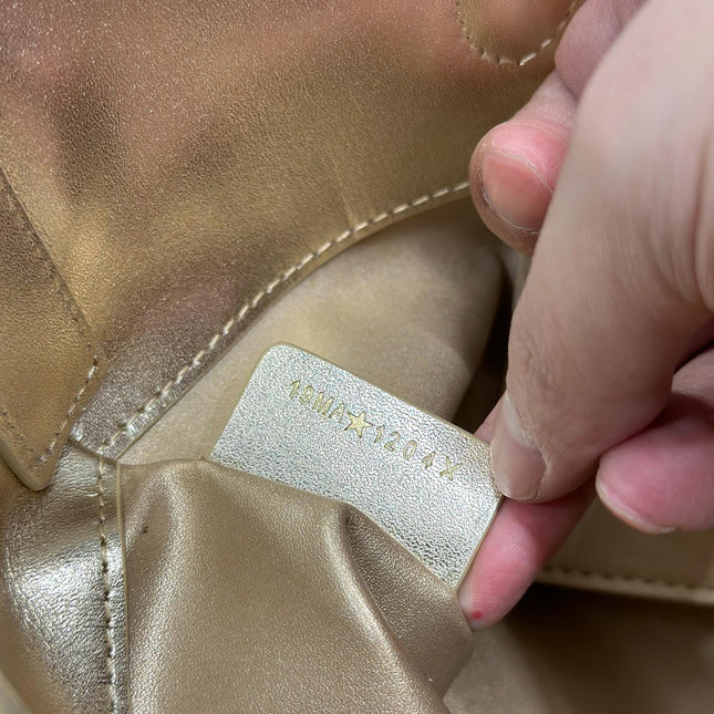 DIOR 26S TOUJOURS BAG 18 IN GOLD CALFSKIN
