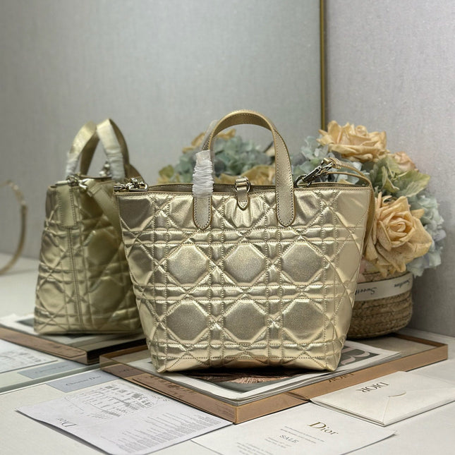 DIOR 26S TOUJOURS BAG 23 IN GOLD CALFSKIN