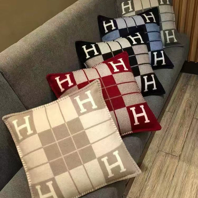 HERMES PILLOW IN COLORFUL FABRIC