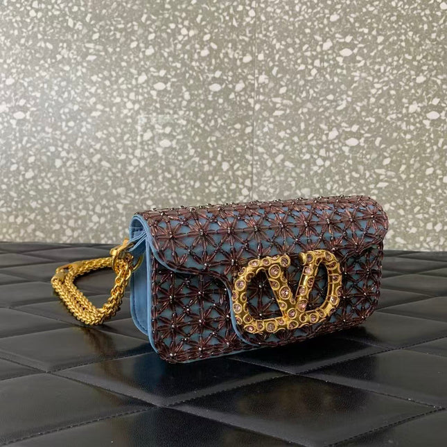 GARAVANI MINI VLOGO CRYSTAL 19 IN BLUE AND PURPLE TP3